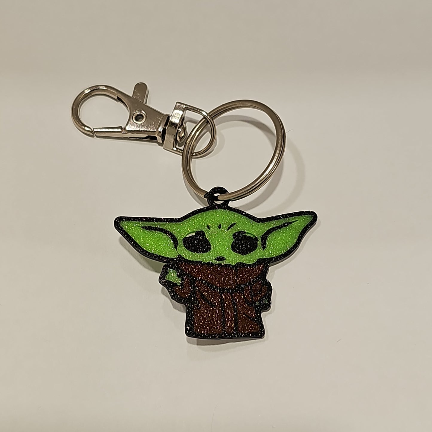 Small Baby Yoda Keychain