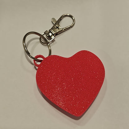 Heart Keychain (Raised)