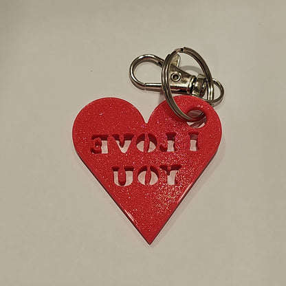 Heart "I Love You" Keychain