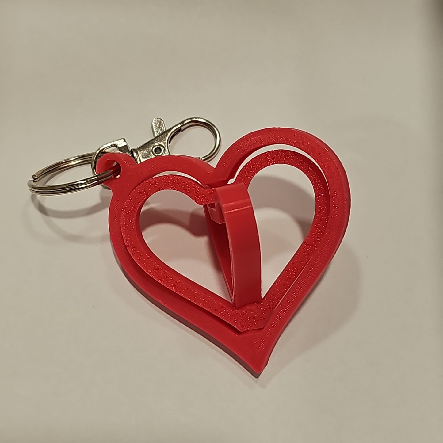 Heart Spinner Keychain