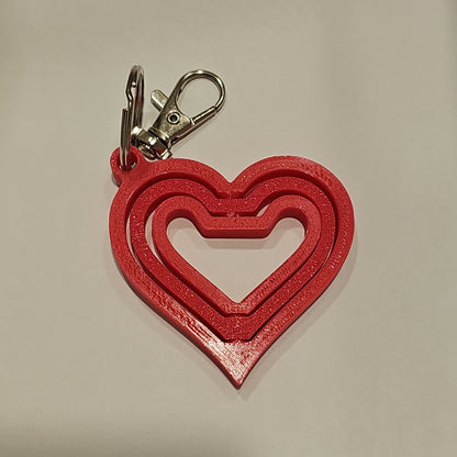 Heart Spinner Keychain