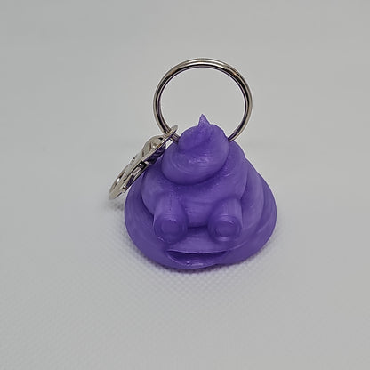 Poop Emoji Keychain