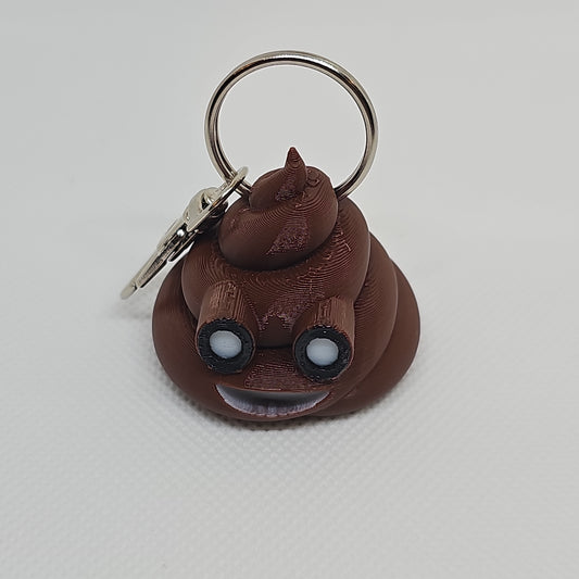 Poop Emoji Keychain