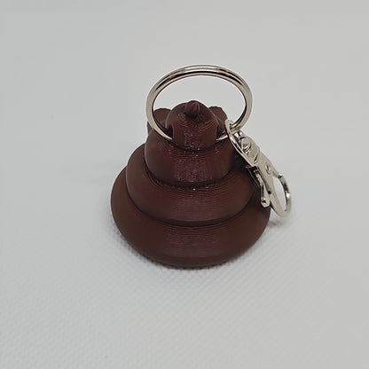 Poop Emoji Keychain