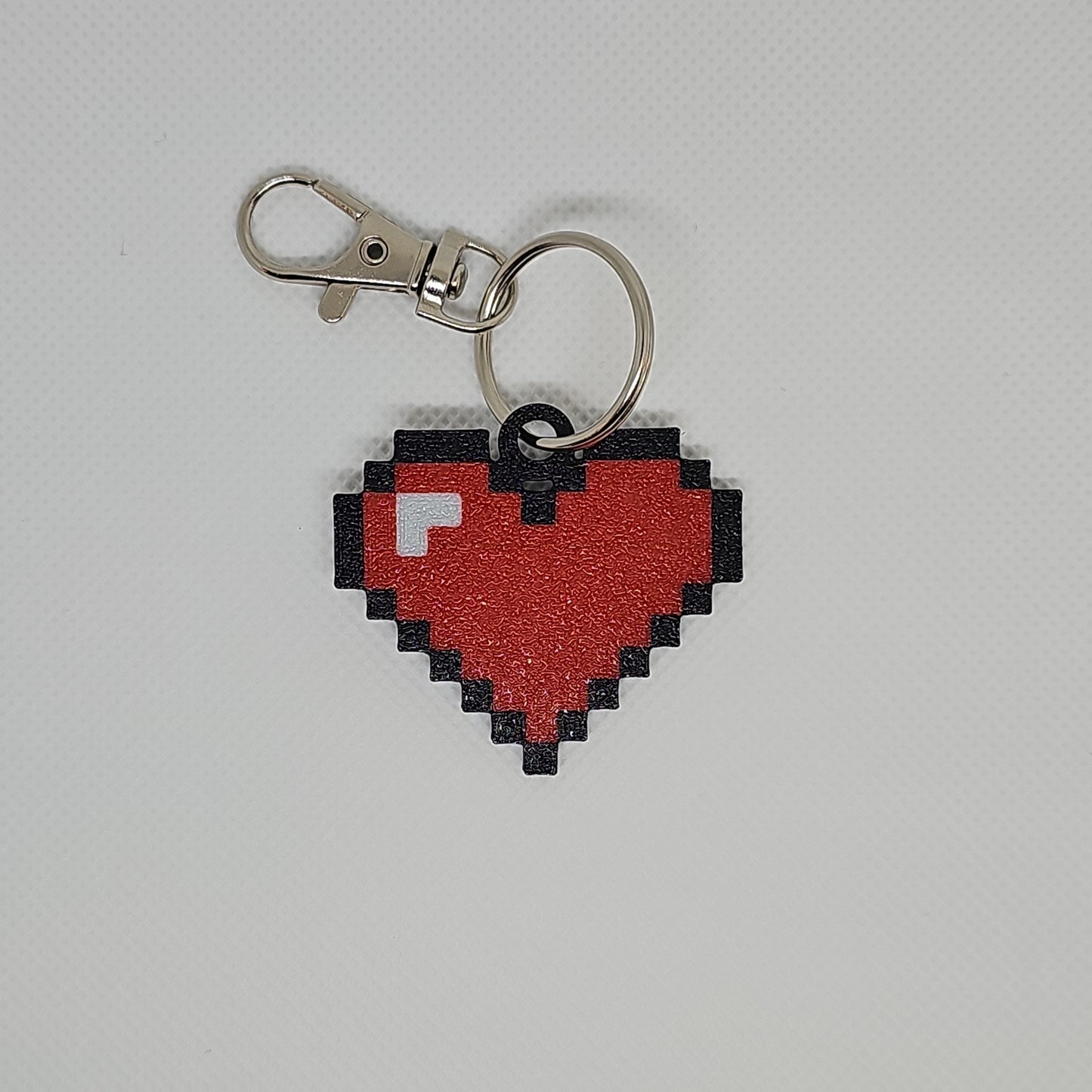 Minecraft Heart Keychain