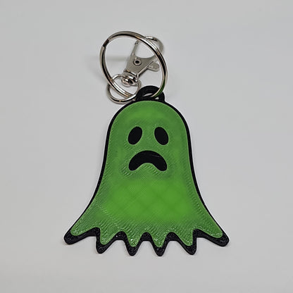 Sad Ghost Keychain