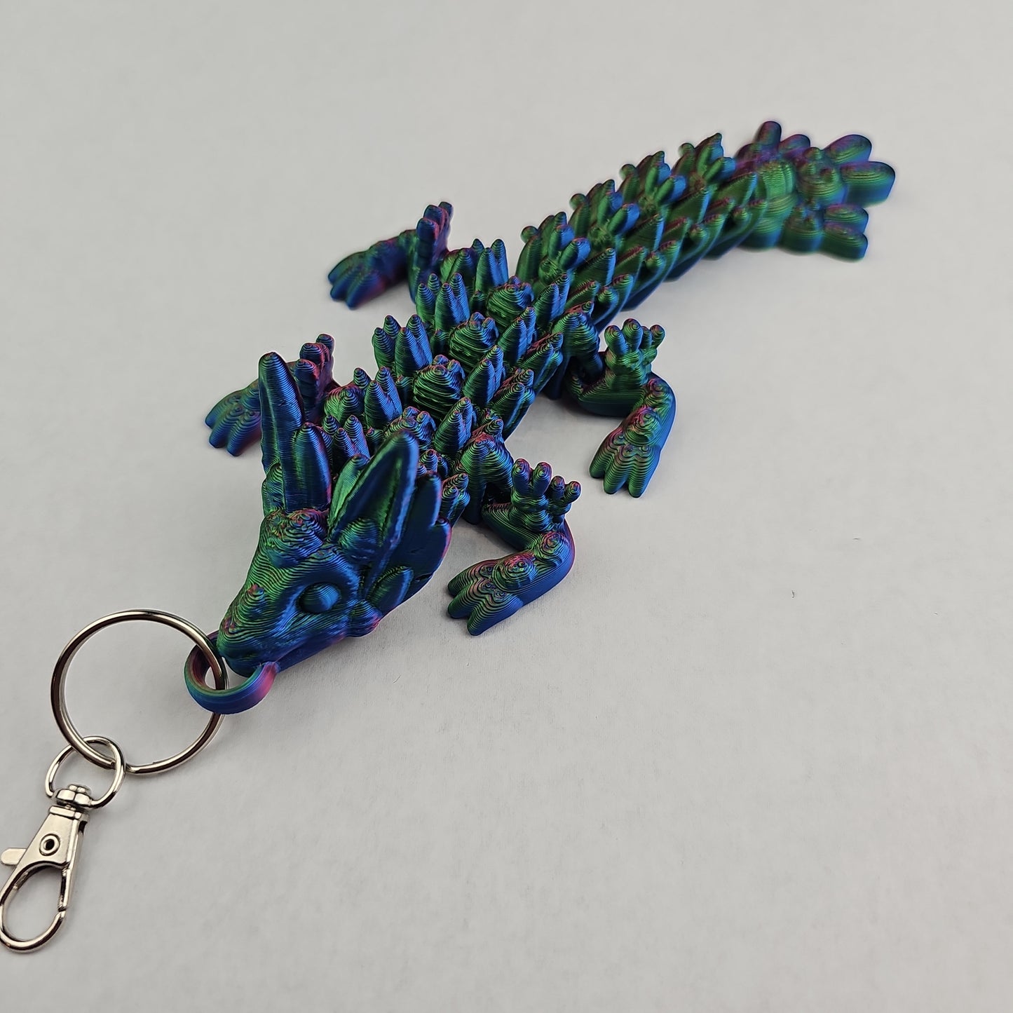 Articulating Dragon Keychain - 7" Long