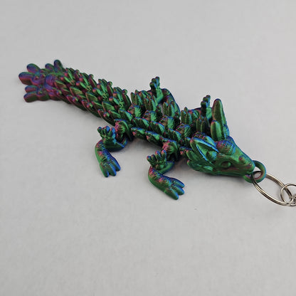 Articulating Dragon Keychain - 7" Long