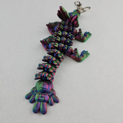 Articulating Dragon Keychain - 7" Long