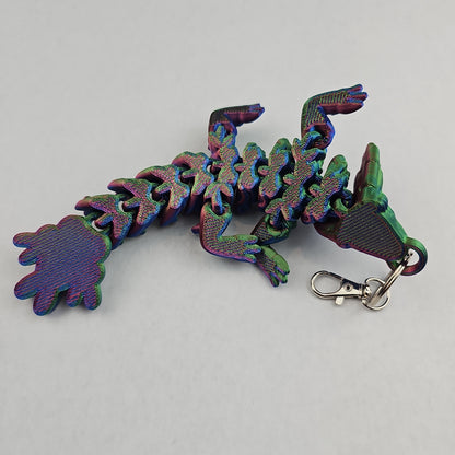 Articulating Dragon Keychain - 7" Long